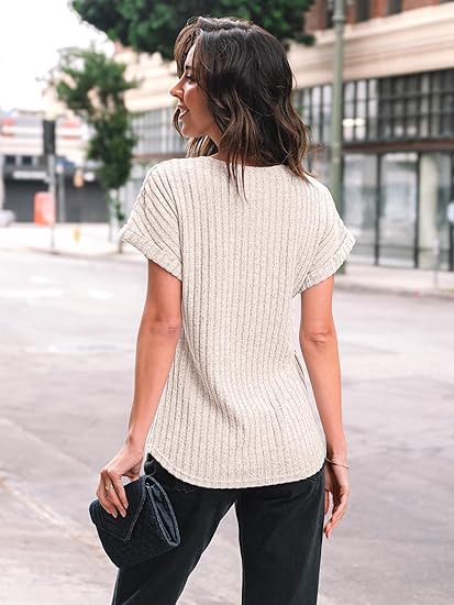 Elite Summer Chic Business Knit Top