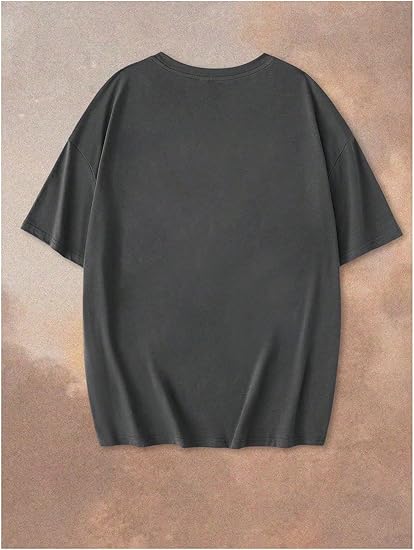 Relaxed Fit Letter Print Streetwear Tee
